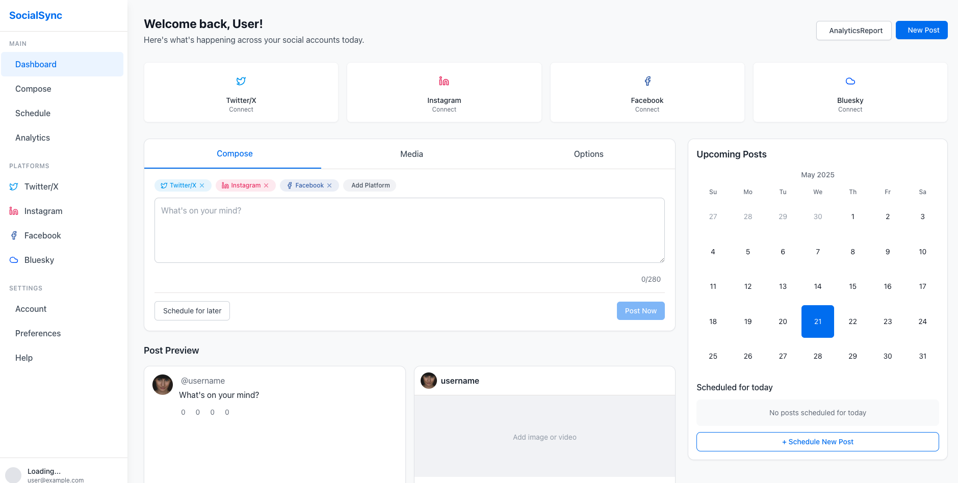 Social Media Scheduler 1